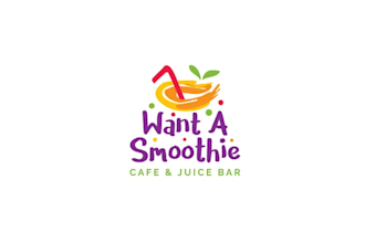 design necessary smoothie juicy drink theme logo