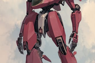 illustrate your mecha, robot and armored characters