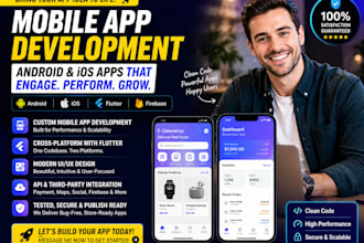 do mobile app development android ios mobile app creation flutter app developer