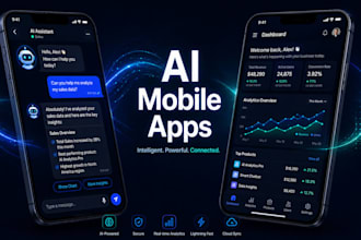 do ai mobile app development for ios, android, ai chatbot and saas app