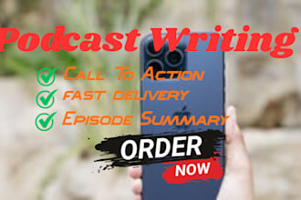 write podcast show notes, summary and podcast transcription