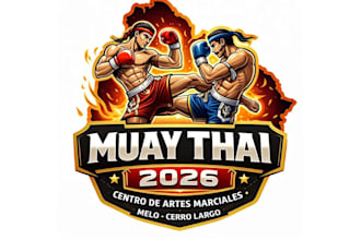 design high quality custom kick boxing logo with express delivery