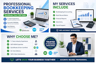 do sap, quickbooks and xero bookkeeping, payment processing, bank reconciliation