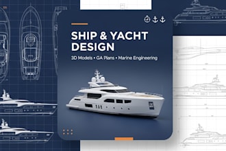 vessel ship yacht design marine engineering plans boat ga drawings 3d models cad