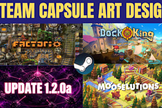 draw cozy pixel art steam capsule art game banner game art storefront cover art