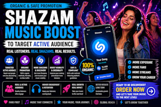 organic shazam music promotion to target active audience