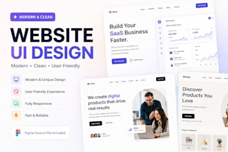 design a modern UI for website in figma