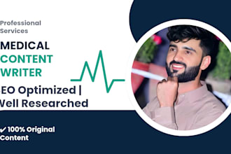 write SEO optimized medical and healthcare articles