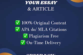 write professional essays and articles with research