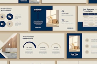 corporate slide deck pitch deck business presentation online course slide show