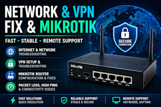 fix internet, network, VPN and mikrotik router issues