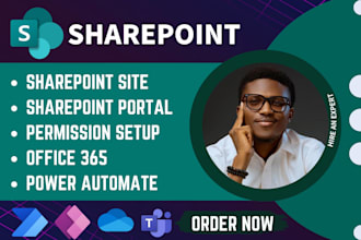 setup sharepoint online, intranet, office 365, power automate, employee portal
