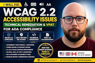 fix wcag 2 2 issues for ada compliance with technical remediation and vpat