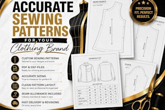 draft sewing patterns for any garment