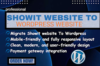 design showit website redesign template migrate showit website to wordpress