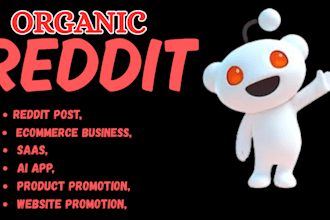 do reddit seo post for ai app website ecommerce product store saas promotion