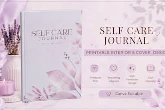design aesthetic self care journals with matching interiors