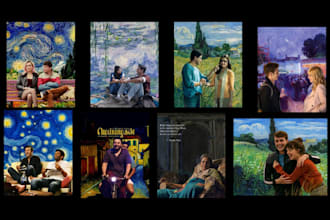 place you inside famous paintings with custom digital art