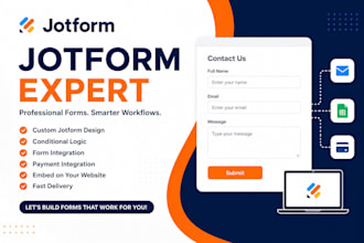 create jotform and google form or online survey form