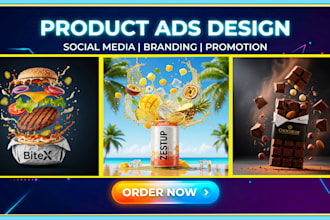 design eye catching product post ads for social media