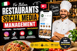manage social media for italian restaurants to get more customers and traffic