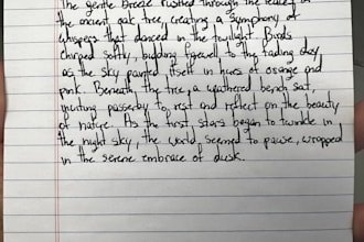 write handwritten notes, letters, or assignments