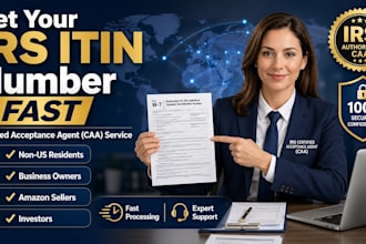 get itin number for you from irs as caa