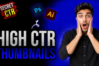 creat high CTR thumbnails for youtube in 2 hours