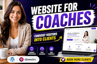 design a professional website for coaches and consultants