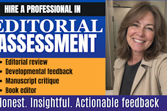 provide a professional editorial assessment for your fiction, nonfiction novel