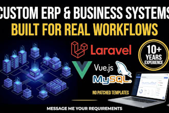 develop custom erp system and business web application