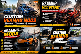 develop beamng drive and assetto corsa custom mods