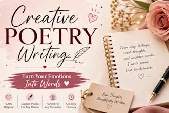 write creative stories and poems