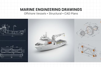 do marine engineering drawings structural fabrication cad plans offshore vessels