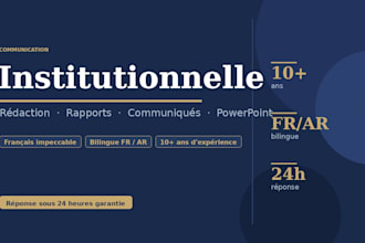 be offering institutional writing and powerpoint