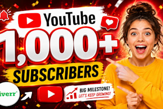 promote youtube channel to gain 1000 organic subscribers
