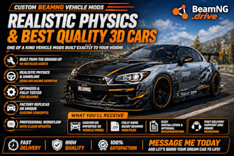 create beamng mods, beamng tracks and custom maps