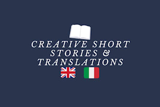 write and translate short stories in english or italian