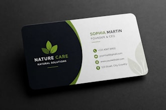 create print ready luxury business card and logo design