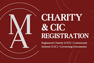 register your UK charity or community interest company cic
