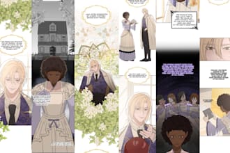 do webtoon, manhwa, webcomic, colored comic panels