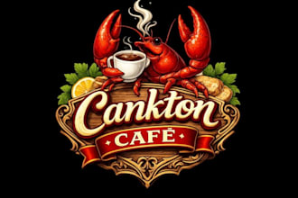 design high quality lobster logo for seafood, restaurant, with express delivery