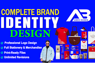 design a professional brand identity and corporate stationery for your business