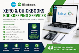 be your virtual bookkeeper using quickbooks and xero