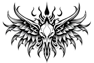 create custom and detailed tribal tattoo design