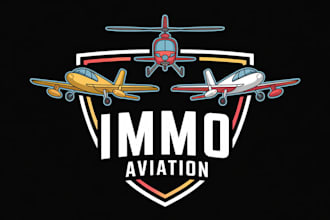 create professional aerospace company logo