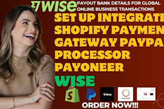 register UK ltd company paypal payoneer shopify payment wise account