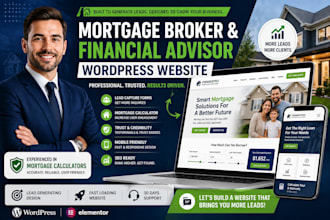 design a mortgage broker website with calculator