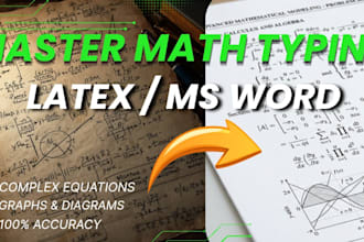 do expert mathematics,physics typing and handwriting to word