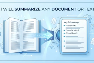 provide clear and concise summaries of any document or text